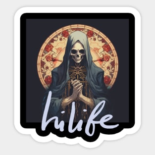 Pray for death Sticker